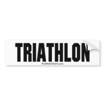 Triathlon Sticker Bumper Stickers