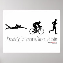 Triatlon Transition Team Poster