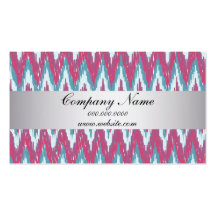 TribaI Ikat ZigZag Pocket 2013 Calendar Business Card Templates