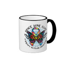 Tribal 2 de papillon d'autisme tasse