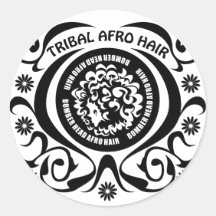 TRIBAL AFRO HAIR STICKER