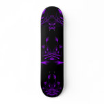 Tribal Artwork Skateboard - Black & Purple