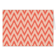Tribal aztec chevron zig zag ikat hot chic pattern cards