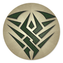 Tribal Badge Round Sticker