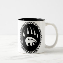 Tribal Bear Art Coffee Mug First Nations Bear Cup