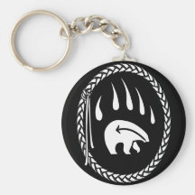 Tribal Bear Art Key Chain First Nations Bear Gifts