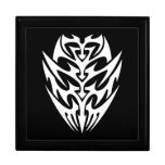 Tribal blanc noir classique élégant simple frais boîtes à babioles
