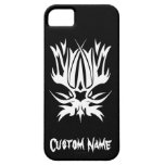 Tribal blanc noir classique élégant simple frais coque iPhone 5