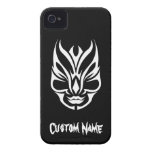 Tribal blanc noir classique élégant simple frais coques iPhone 4 Case-Mate