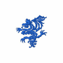 Tribal Blue Dragon Polo