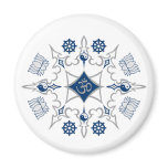 Tribal Buddhist Symbols Fridge Magnets