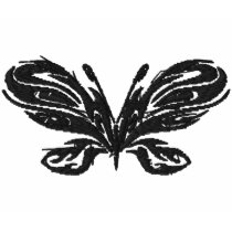 Tribal Butterfly Ladies Polo Shirt
