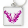 Tribal Butterfly Tattoo Design Keychains