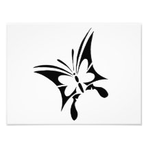 Tribal Butterfly Tattoo Photo Art