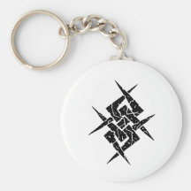 Tribal concrete Art Keychain