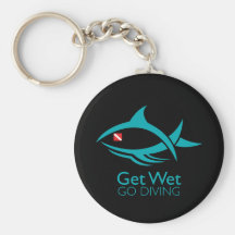 Tribal Dive Fish Key Chains