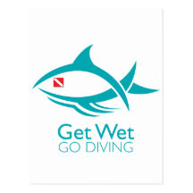 Tribal Dive Fish Postcard