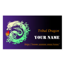 Tribal dragon ビジネスカードテンプレート