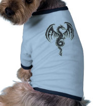 Tribal dragon doggie tee