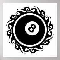 tribal eightball print