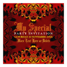 Tribal Exotic Tiger Jungle Party  Invitation