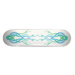 Tribal Flames Custom Skate Board