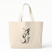 Tribal Fox Tattoo Design Bag