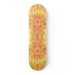 Tribal Fractal Fusion: Gradient Orange: Skateboard