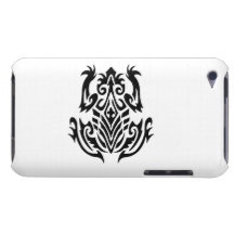 Tribal Frog Silhouette Barely There iPod Cover