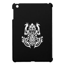 Tribal Frog Silhouette iPad Mini Cases