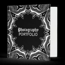 Tribal Goth Black+White Portfolio Album Binder binders