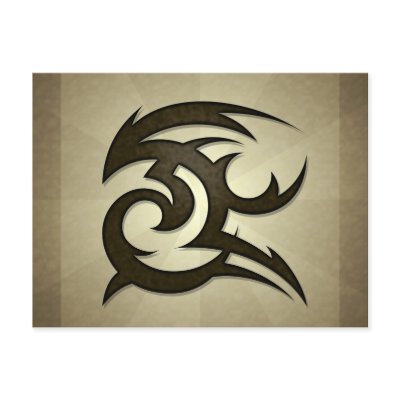 Tribal Gust Postcard by jamieco