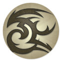 Tribal Gust Round Sticker