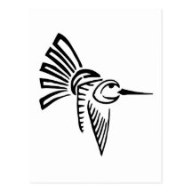 Tribal Hummingbird Postcards