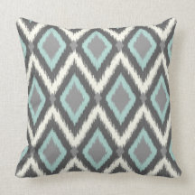 Tribal Ikat Chevron Pillow