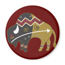 Tribal Indian Buffalo
