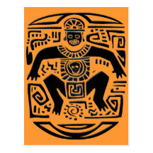 tribal king postkarte