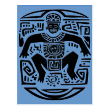 tribal king postkarten