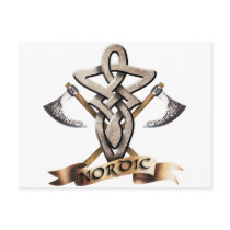 Tribal Knot viking D Postkarte