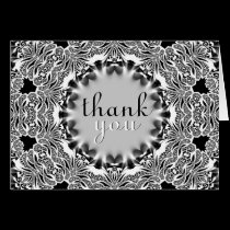 Tribal Lace Thank You Gracias Merci Danke Card cards