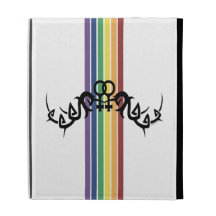Tribal Lesbian Rainbow Symbols iPad Cases