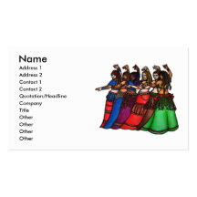 Tribal Line Belly Dancer Business Cards