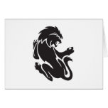 Tribal Lion Tattoo Design cards