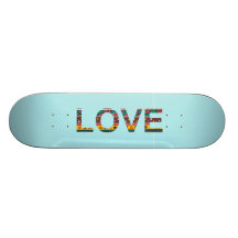 Tribal Love Word Art Skate Decks
