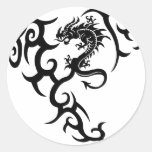 Tribal mit Drache Stickers