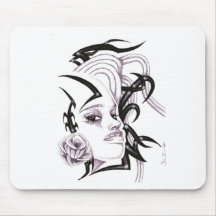 TRIBAL NUBIAN PRINCESS MOUSE PADS