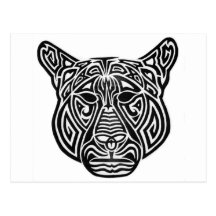 Tribal Panther Post Cards