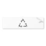 Tribal Recycle Bumper Sticker