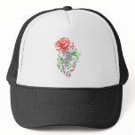 tribal roses skulls hats