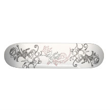 Tribal Roses v1.0 Natural Custom Skateboard